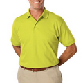 Men's 100% Polyester High Visibility Pique Polo Shirt